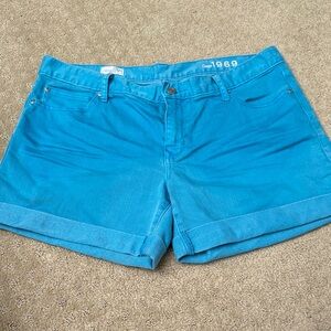 GAP Women's Vibrant Blue Jean Shorts